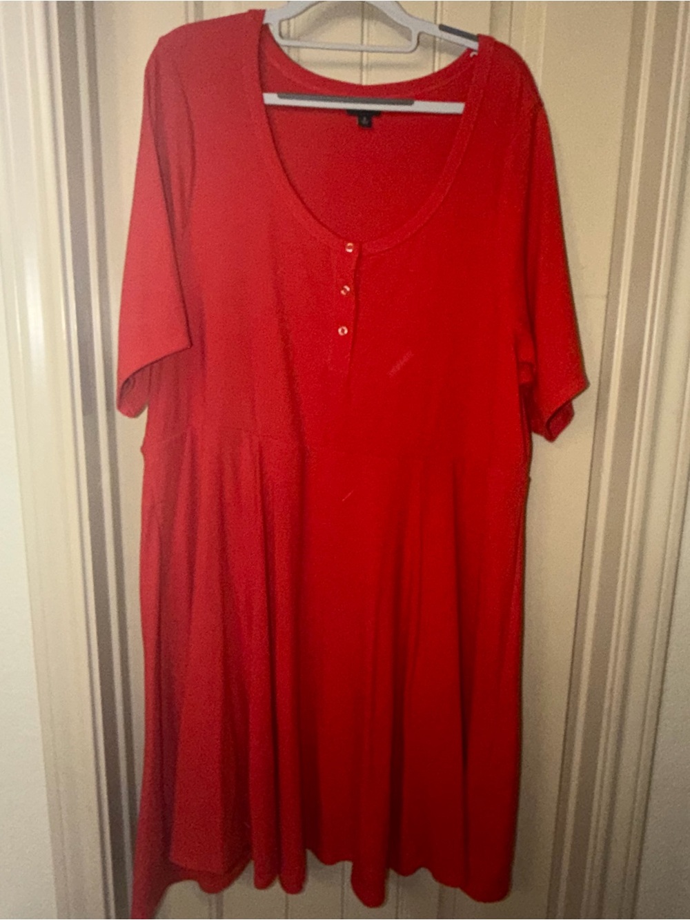 torrid Red Scoop Neck Short-Sleeve Tunic
